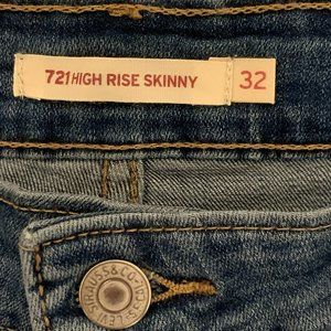Levi's 721 HIGH RISE SKINNY WOMEN'S JEANS Indigo - Medium Wash